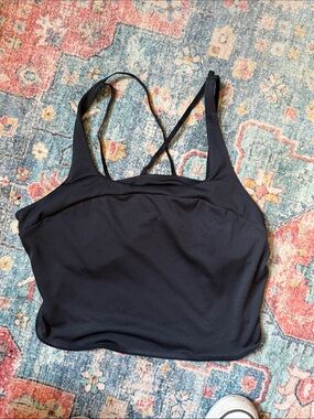 Black Women’s Crop Tank with Adjustable Straps